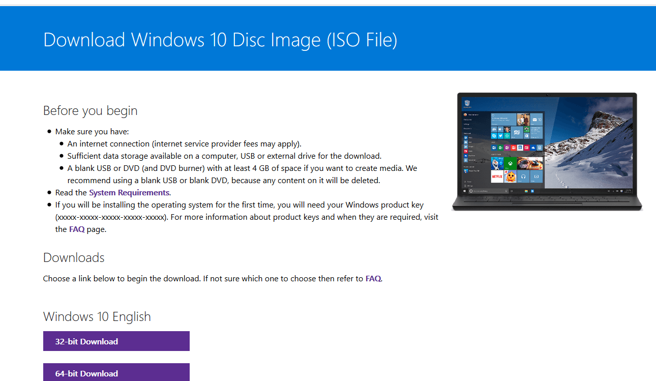 Windows 10 iso direct download mac